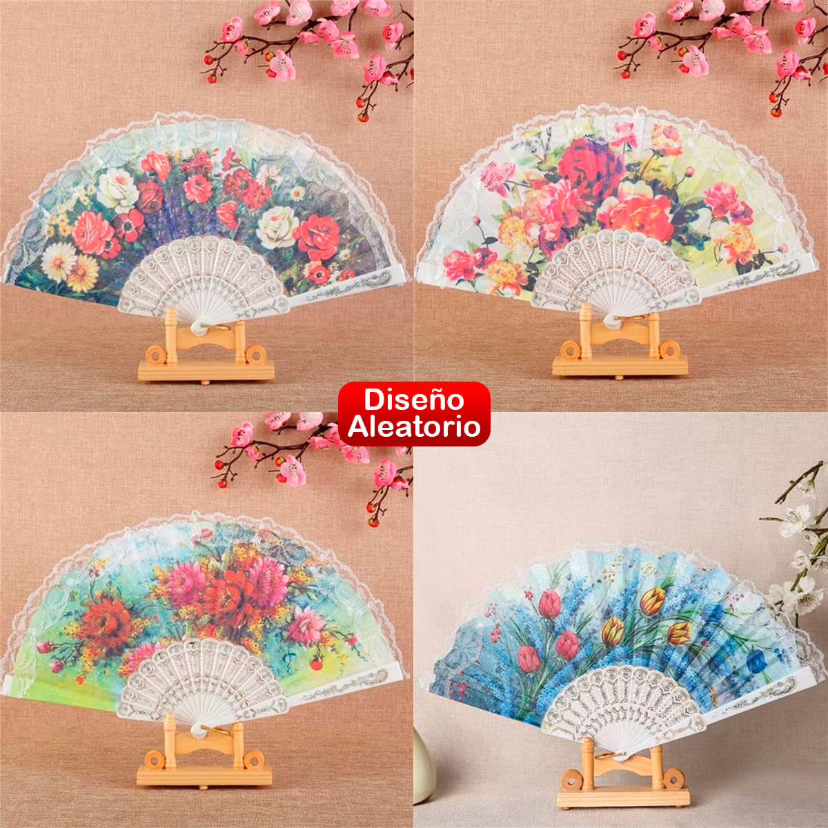 Miniatura 9 de Abanico De Mano X2 Plegable GM2024-340